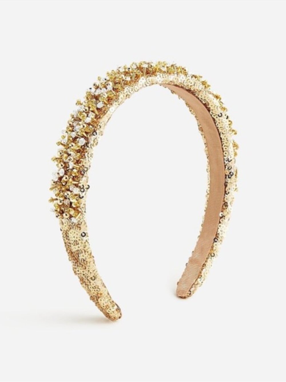 J. Crew Gold Beaded Headband